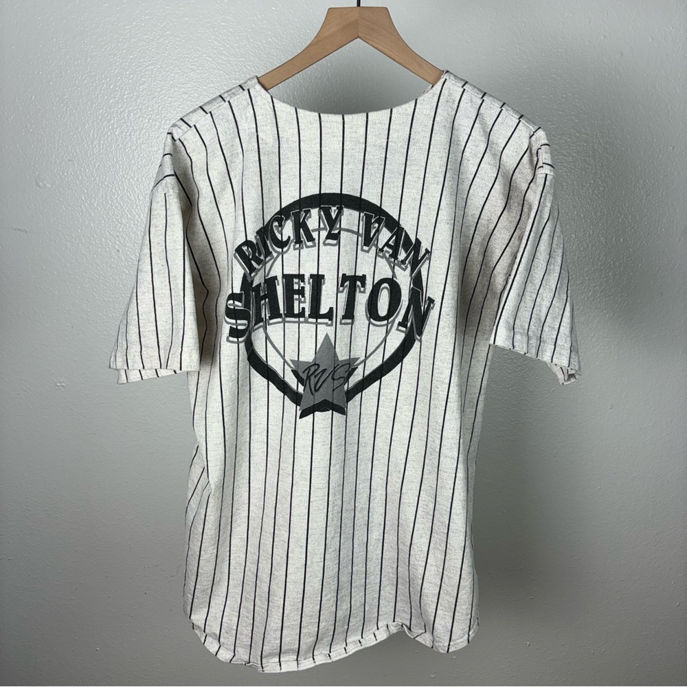 Vintage 80’s Ricky Van Shelton Country Baseball Jersey Style T Shirt Size XL